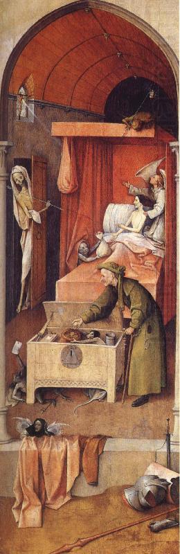 Hieronymus Bosch,Doden and miser, unknow artist
